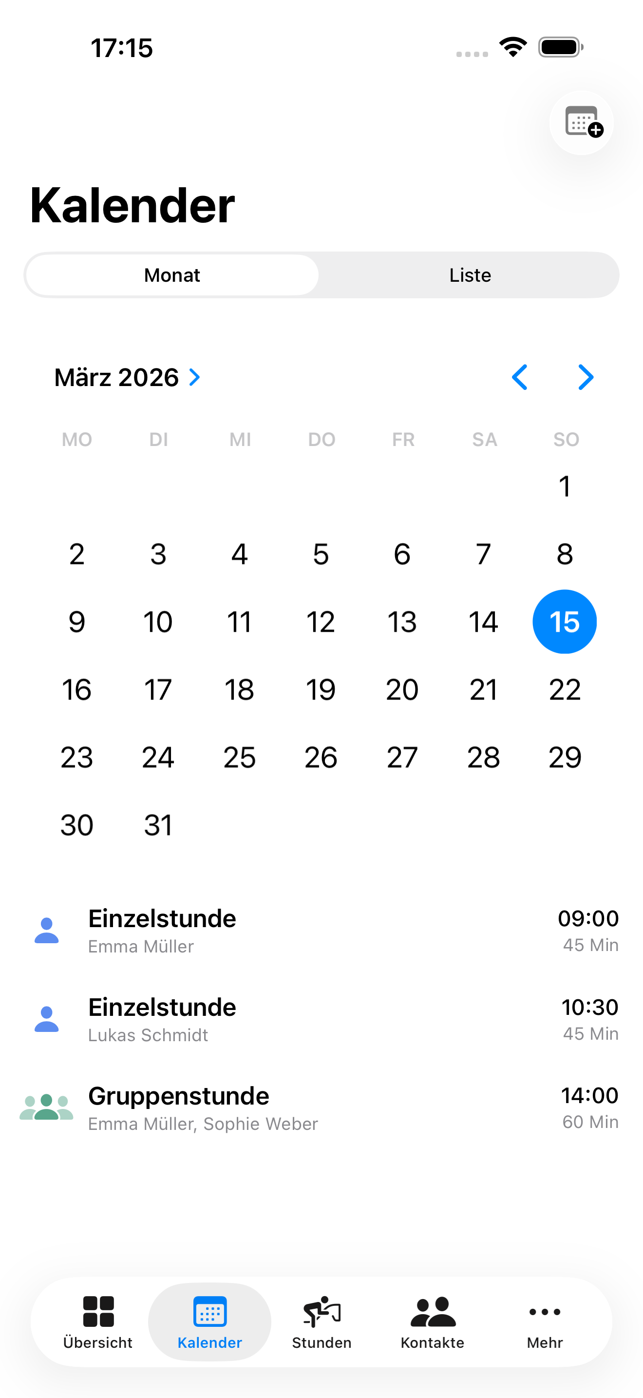 EquiFlow Kalender